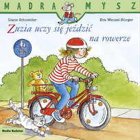 Zuzia uczy się jeździć na rowerze. Mądra mysz