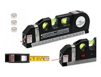 ZW68 POZIOMICA LASEROWA LED Z MIARKĄ MIARA + BATERIE