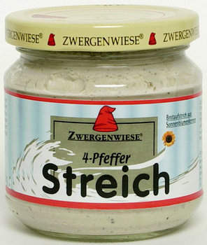 Zwergenwiese, pasta słonecznikowa z 4 rodzajami pieprzu bezglutenowa bio, 180 g - Zwergenwiese
