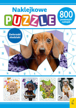 Zwierzaki słodziaki. Naklejkowe puzzle - Opracowanie zbiorowe