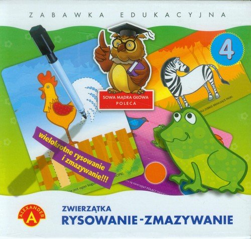 Zwierzątka rysowanie-zmazywanie, gra edukacyjna, Alexander