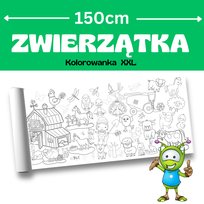 Zwierzątka XXL - kolorowanka o długości 150cm