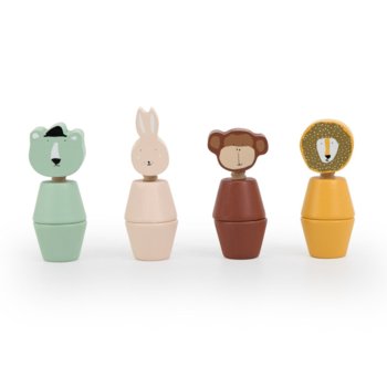 Zwierzęta drewniane skręcane figurki - Trixie Baby