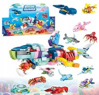 ZWIERZĘTA MORSKIE OCEANICZNE KLOCKI FIGURKKI LUDZIKI ZESTAW Marine Animals