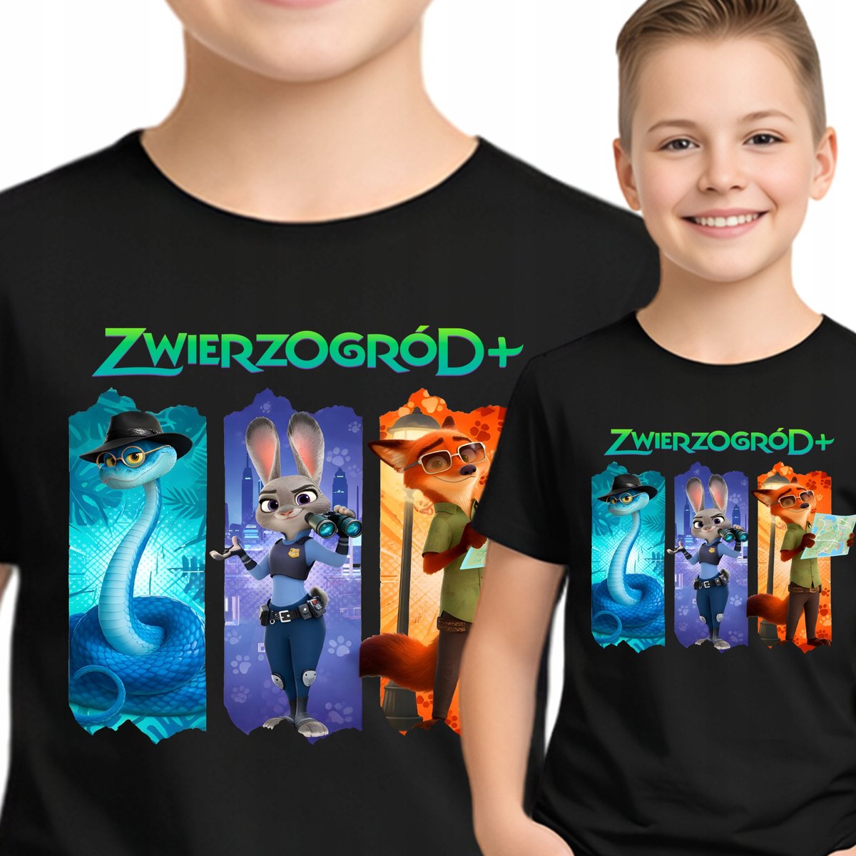 Zwierzogród Koszulka Dziecięca Zootopia T-Shirt Judy Nick 104 P398 ...