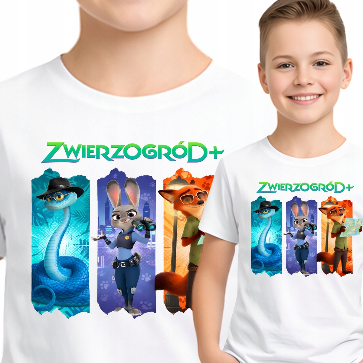 Zwierzogród Koszulka Dziecięca Zootopia T-Shirt Judy Nick 152 P398 ...
