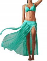 Zwiewna Długa Spódnica Damska Letnia Spódniczka Tiulowa Maxi Plażowa Kolory