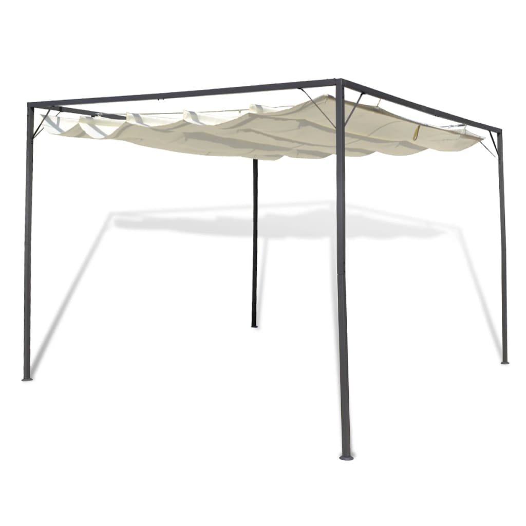 Zwijany dach do ogrodu VIDAXL, kremowy, 3x3x2,3 m