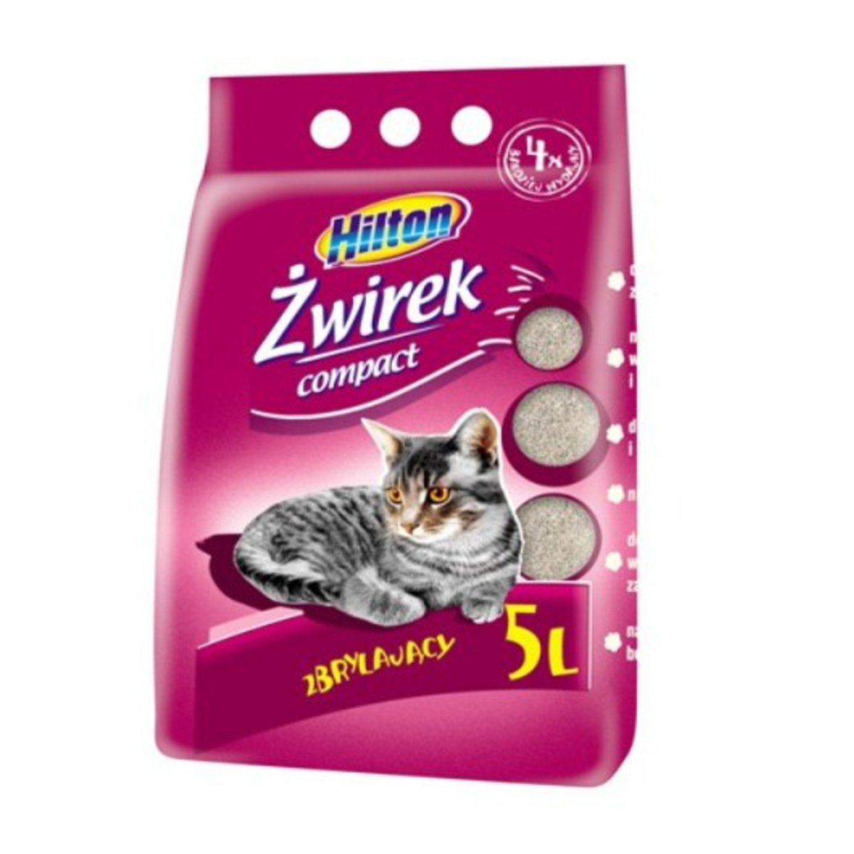 Zdjęcia - Żwirki dla kotów HILTON Żwirek bentonitowy zbrylający  Compact, 5 l 