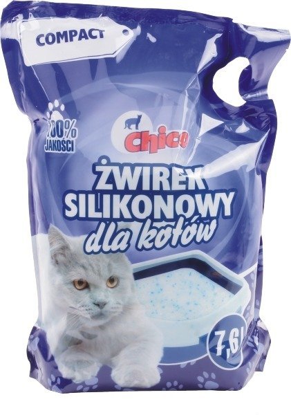 Zdjęcia - Żwirki dla kotów Chicco Żwirek silikonowy compact naturalny CHICO, 7,6 l 