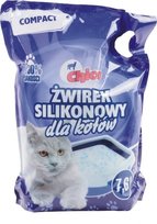 Żwirek silikonowy compact naturalny CHICO, 7,6 l