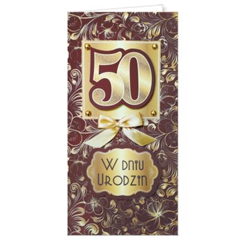 Życzenia na 50-te urodziny EZ 156 - ENZO