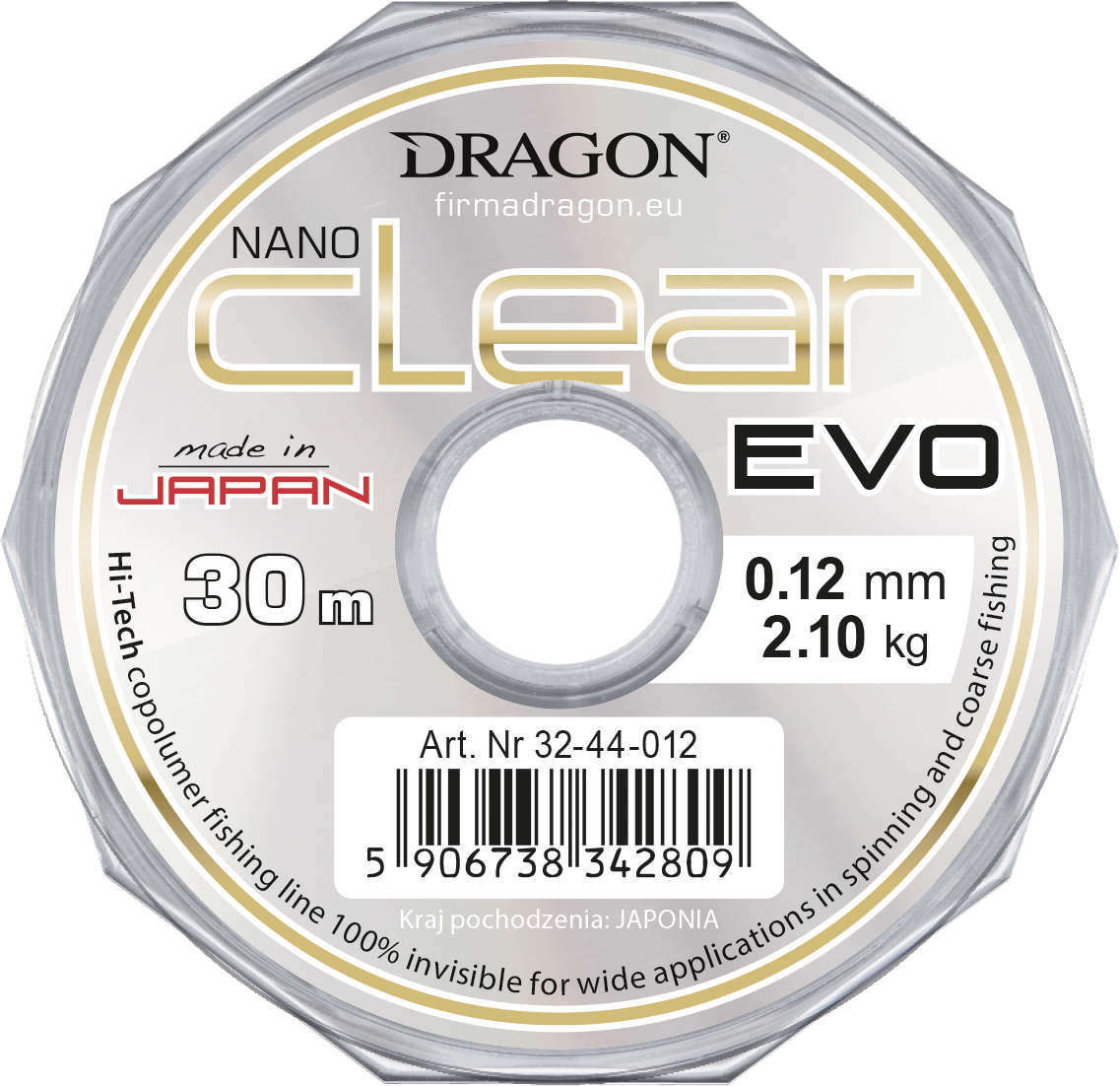 Фото - Волосінь і шнури Dragon Żyłka  Nano Clear EVO 