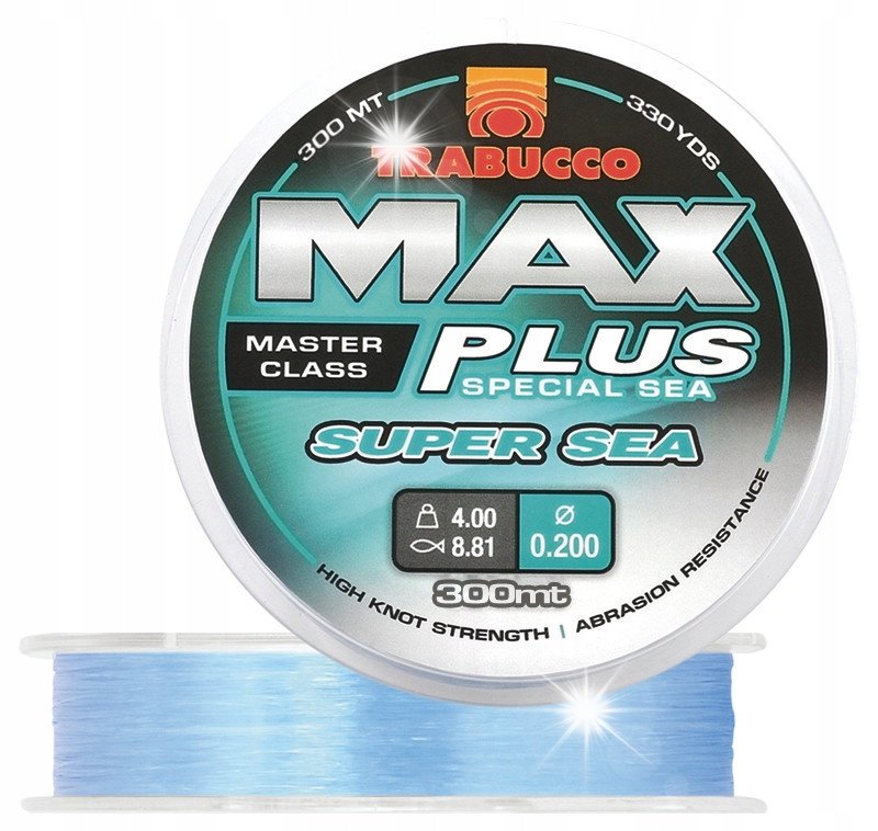 Trabucco Max Plus Super Sea - Lenza Monofilo Azzurra Per Pesca In Mare, Alta Trasparenza - 2