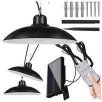 ŻYRANDOL WISZĄCA LAMPA SOLARNA LED CZUJNIK PILOT OGRODOWA SUFIT ZESTAW