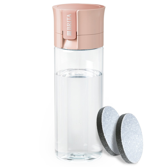Butelka z filtrem Brita Vital MicroDisc 2 sztuki 0,6 l brzoskwiniowy