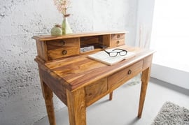 scanteak デスク　105x61x74 Sekretarzyk biurko Honey drewno sheesham 90cm (Z36340