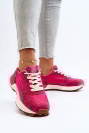 Sneakersy Damskie Skórzane Big Star NN274961 Fuksja-36 - Big
