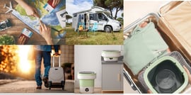 Mini Pralka Turystyczna Składana Przenośna Automatyczna Wirnikowa