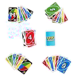 Karty UNO Teams, Towarzyska gra karciana dla dorosłych i dzieci 7+