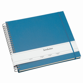 Semikolon Jumbo Photo Album – 12x12 Inch, 100 Cream Pages With Glassine Interleaves, Azzurro Blue - View #10