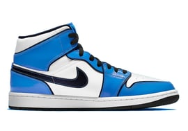 Nike air jordan 1 retro mid se deep fashion royal blue