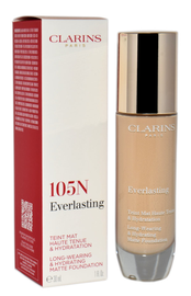 Clarins, Everlasting foundation, Podkład do twarzy, 105N Nude, 30 ...