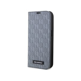 Karl Lagerfeld iPhone 14 Pro Book Case Saffiano Monogram Black