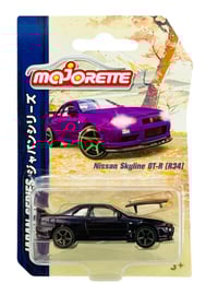MAJORETTE JAPAN SERIES NISSAN SKYLINE GT-R R34 FIOLETOWY 1