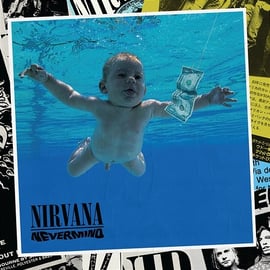 NIRVANA nevermind ロンT フェード スミ黒 USA バンド NIRVANA nevermind ロンT フェード スミ黒 USA バンド
