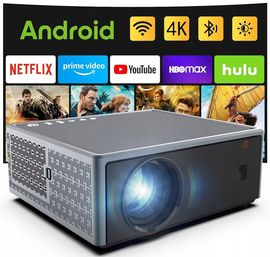 PROJEKTOR RZUTNIK 30000LM WIFI ANDROID SMART TV FULL HD 4K ...