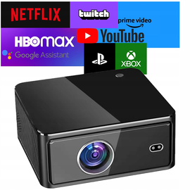 PROJEKTOR RZUTNIK FULLHD 4K GŁOŚNIK ANDROID SMART TV WIFI MaxSHOW ...