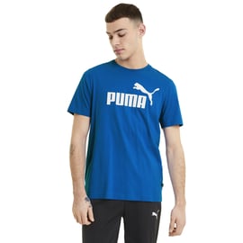- | Sklep Tee Puma Koszulka S Ess 586666 Puma Sport Logo Blue 58 T-Shirt Męska