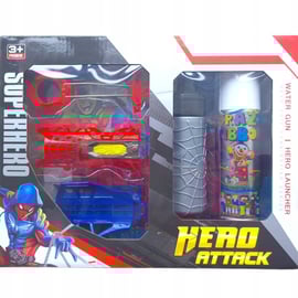 SPIDERMAN ZESTAW 5w1 WYRZUTNIA SIECI LUB WODY STRZELA SERPENTYNA