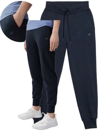 Spodnie Dresowe Damskie 4F Bawełniane Czarne Rozmiar Ubrań XL