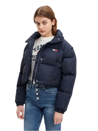 Tommy hilfiger sport cropped puffer thumbhole coa hot sale