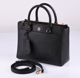 Tory burch robinson small best sale zip tote