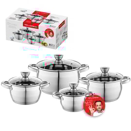 玉鋼　No.17 約300g 4個セット Zestaw 4 garnków nierdzewnych Florina Oliver by Mateusz Gessler