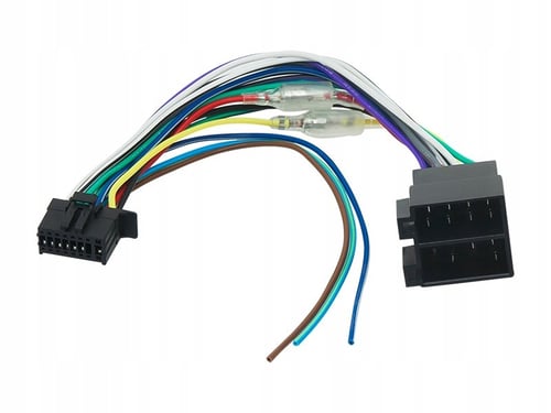 16 Pin ISO Car Radio Wiring Harness Adapter Compatible with Kenwood KDC KRC JVC KD