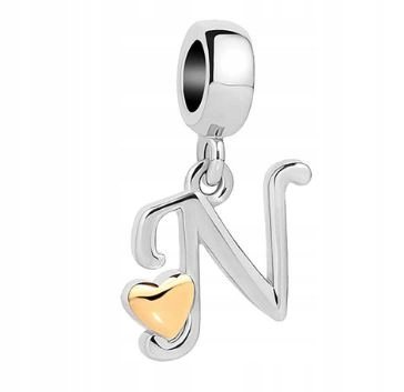 Charms Zawieszka Literka Litera N Srebro 925 - Inna Marka | Moda Sklep ...