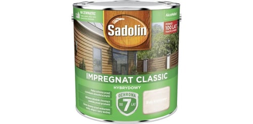 Impregnat Classic Hybrydowy Biały Kremowy 2,5L Sadolin - SADOLIN ...