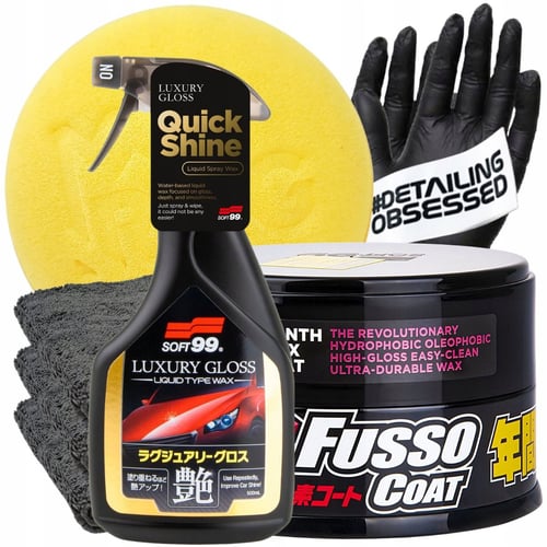 SOFT99 FUSSO COAT 12 - ZESTAW DO WOSKOWANIA + QD - Soft99 | Motoryzacja ...