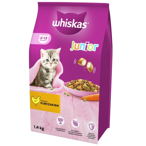 Whiskas, Karma dla Kociąt, Junior, Sucha, 1,4 kg Whiskas Sklep