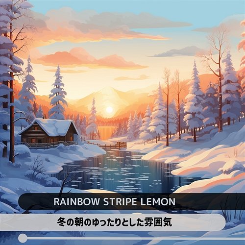 冬の朝のゆったりとした雰囲気 Rainbow Stripe Lemon