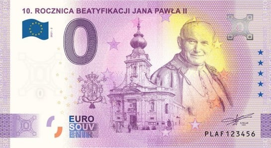 0 Euro 10. Rocznica Beatyfikacji Jana Pawła II Mennica Gdańska