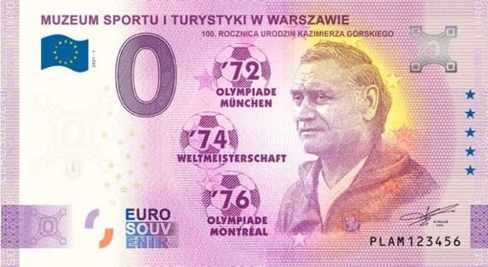 0 Euro 100. Rocznica Urodzin Kazimierza Górskiego Mennica Gdańska