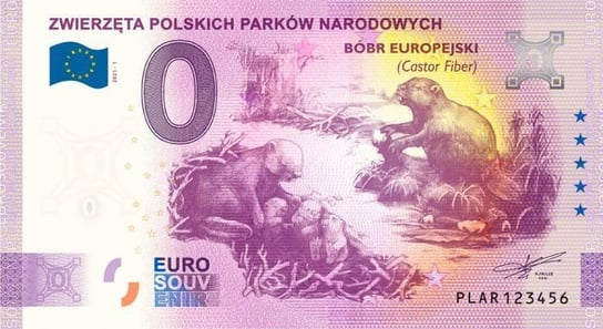 0 Euro Bóbr Europejski - Zwierzęta Polskich Parków Narodowych Mennica Gdańska