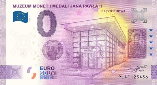 0 Euro Częstochowa - Muzeum Monet i Medali Jana Pawła II Mennica Gdańska