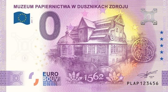 0 euro Muzeum Papiernictwa w Dusznikach Zdroju Mennica Gdańska