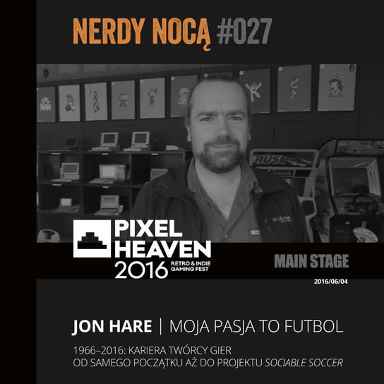 #027 Jon Hare @ Pixel Heaven 2016 (eng) - Nerdy Nocą - podcast Mikoszewska Kaja